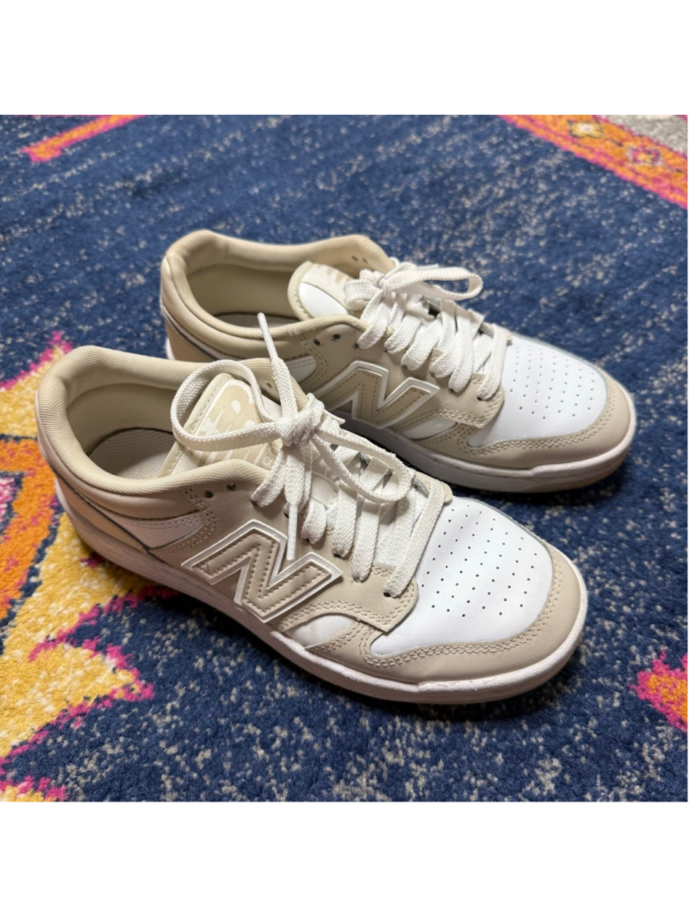 New Balance 480 Timber Wolf Tan/White sz 7